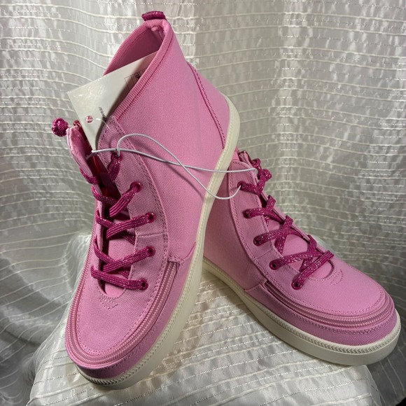 BILLY Footwear x Haring Pink High Top Adaptive Sneakers Kids Size 6 - Picture 1 of 6